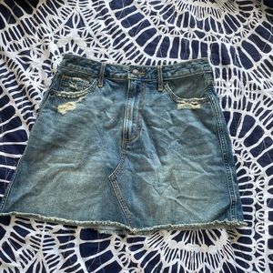 abercrombie mini denim skirt